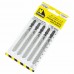 5pc, 75mm x 10 TPI Clean Cut Jigsaw Blades For Wood (T101BR)